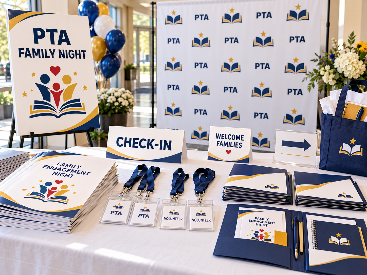Event badges and programs